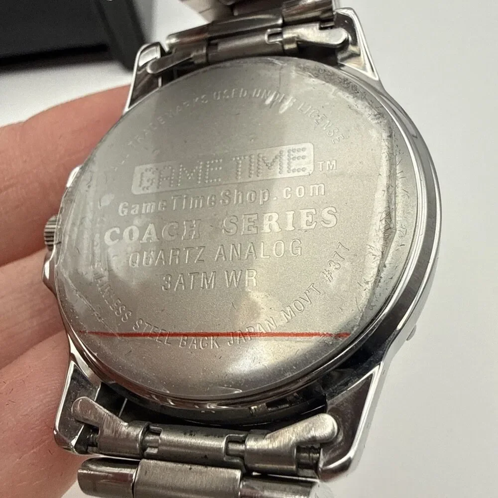 Game Time Coach Series Nebraska Huskers Two Tone Mens Watch New Battery Quartz